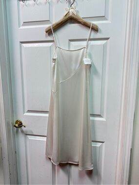 NAP Dress Silk-Look Slip Dress - white - Large